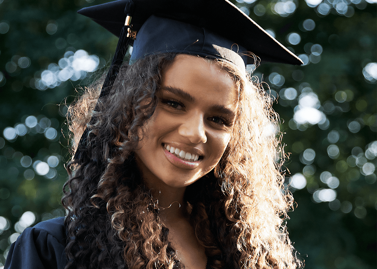 Girl Smiling Graduation Makeup