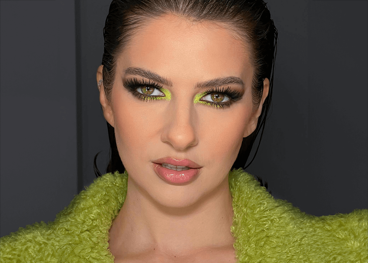 Neon Green Eyeshadow Pop Inner Eye