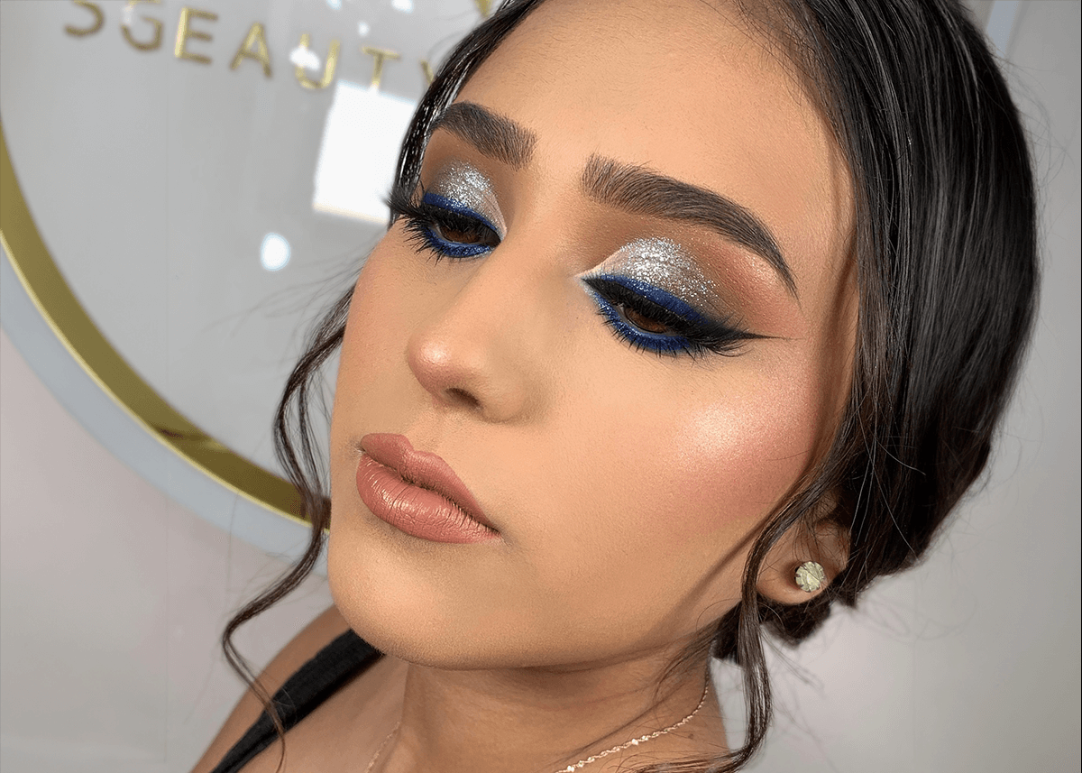 Silver Siren Blue and Silver Glitter Eyeshadow