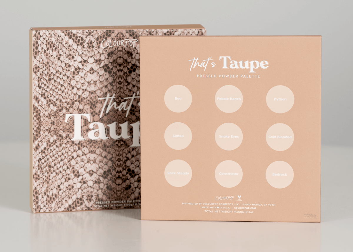 That's Taupe Pressed Powder Palette Box Art