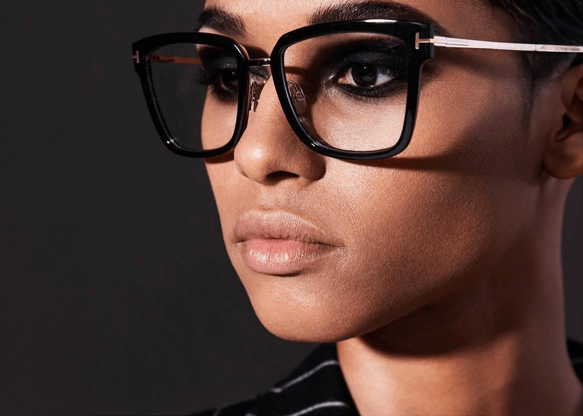 Tom Ford Model Wearing Glasses