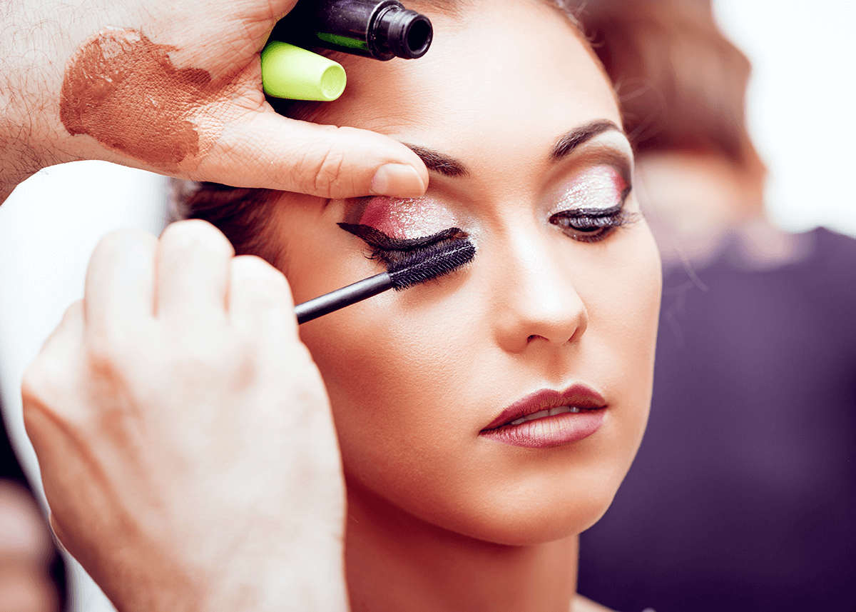 Woman with healthy dewy skin