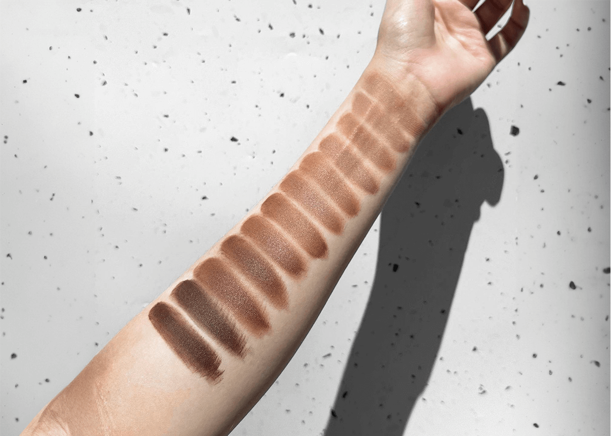 Cream Bronzer swatches on arm