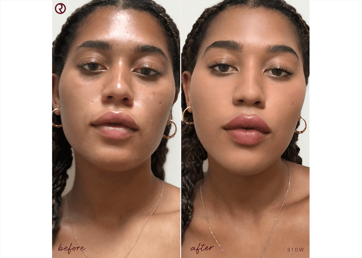 rare beauty foundation before and after