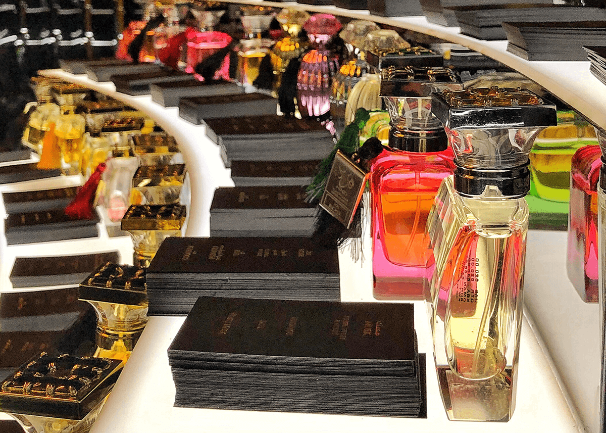 store with lots of perfume on shelves