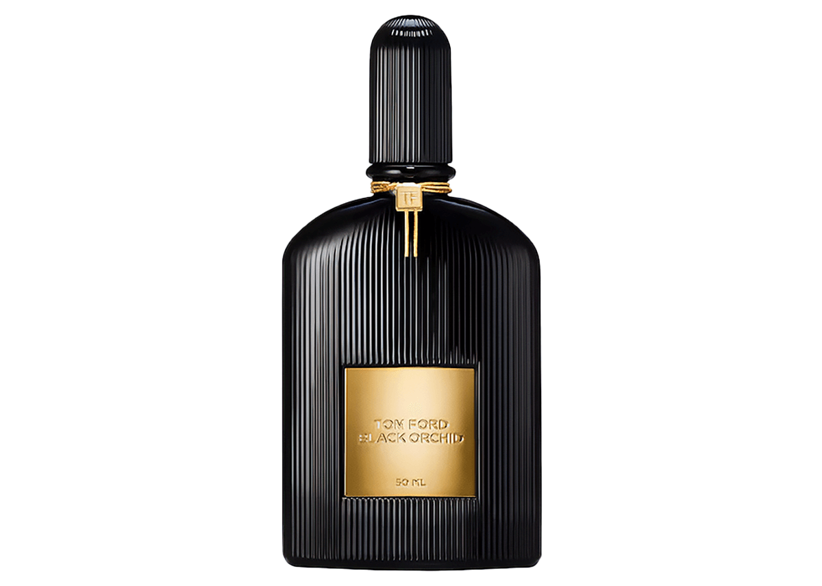 tom ford black orchid on white background