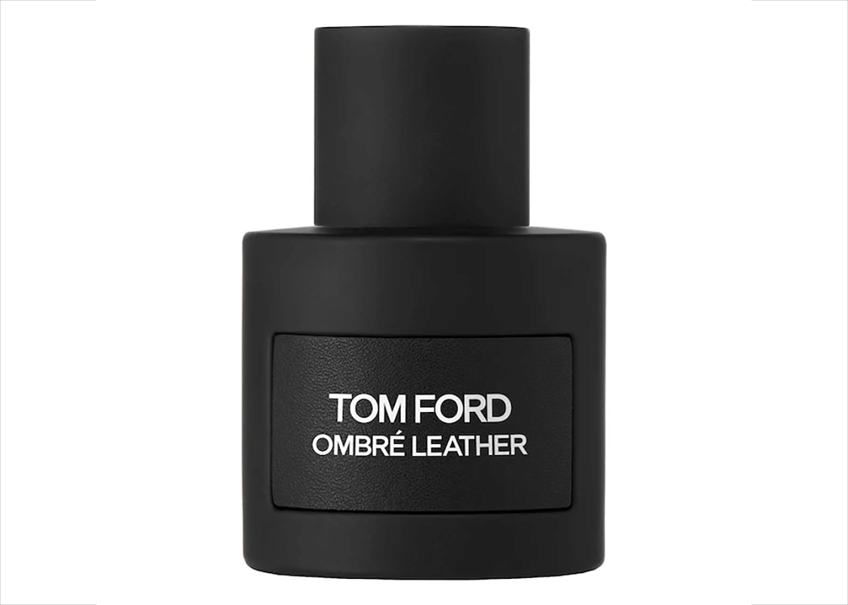 tom ford ombre leather product shot on white background