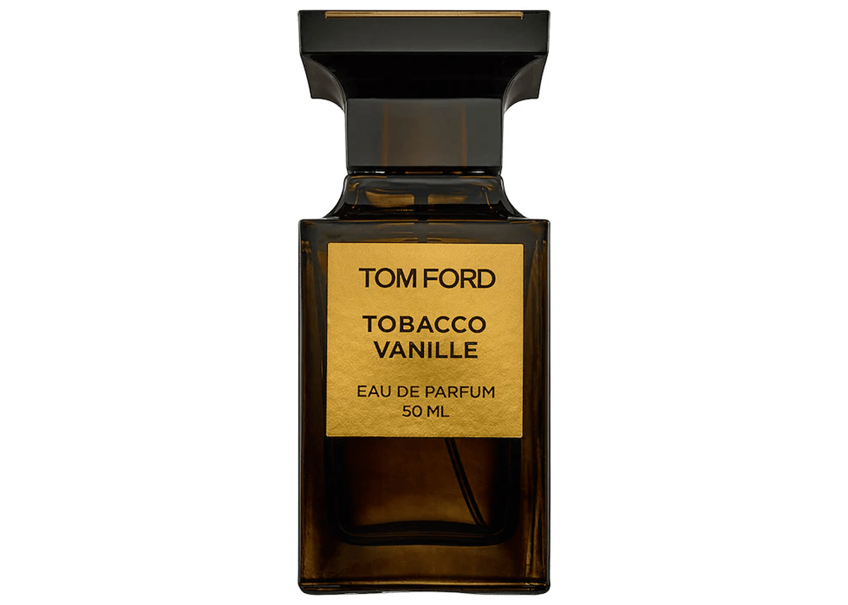 Tom Ford tobacco vanille product on white background